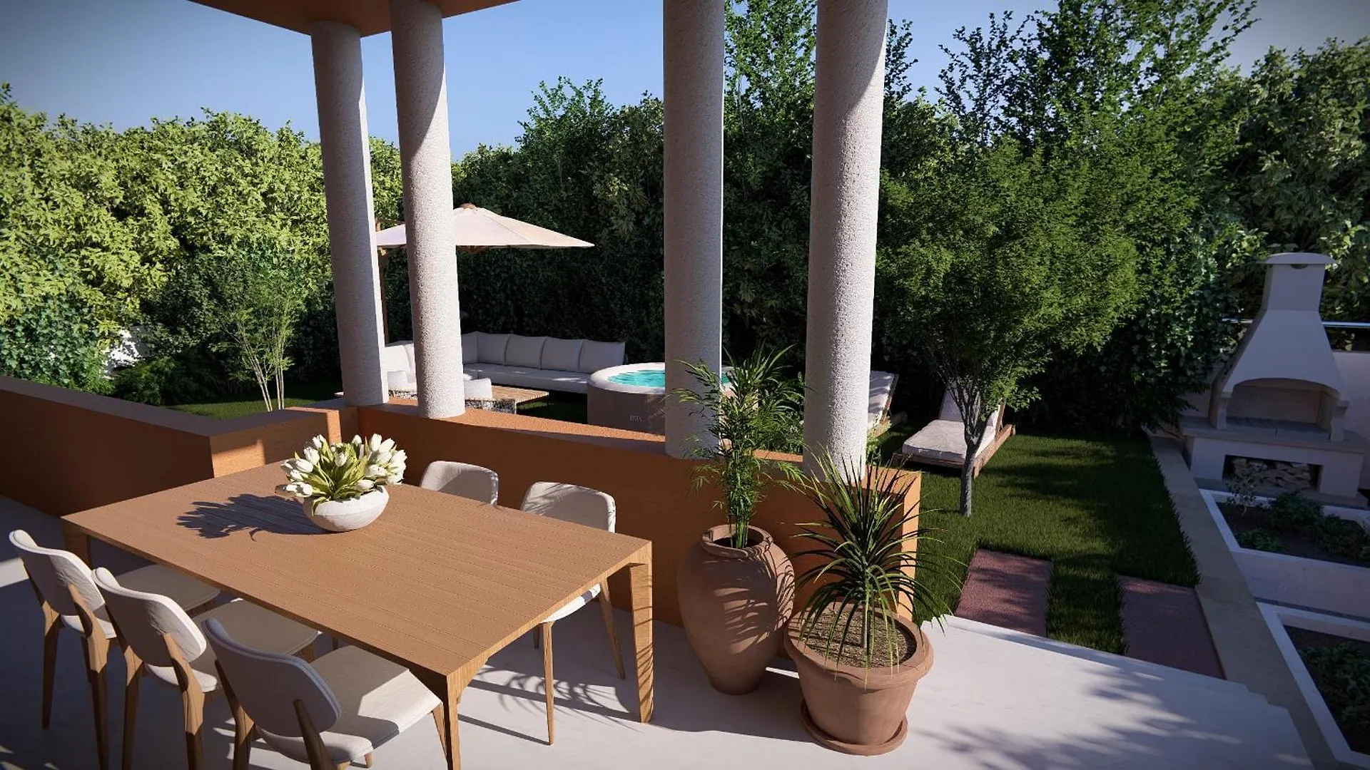 Luna Serene Garden Home - Jacuzzi & Gym Zadar Apartment