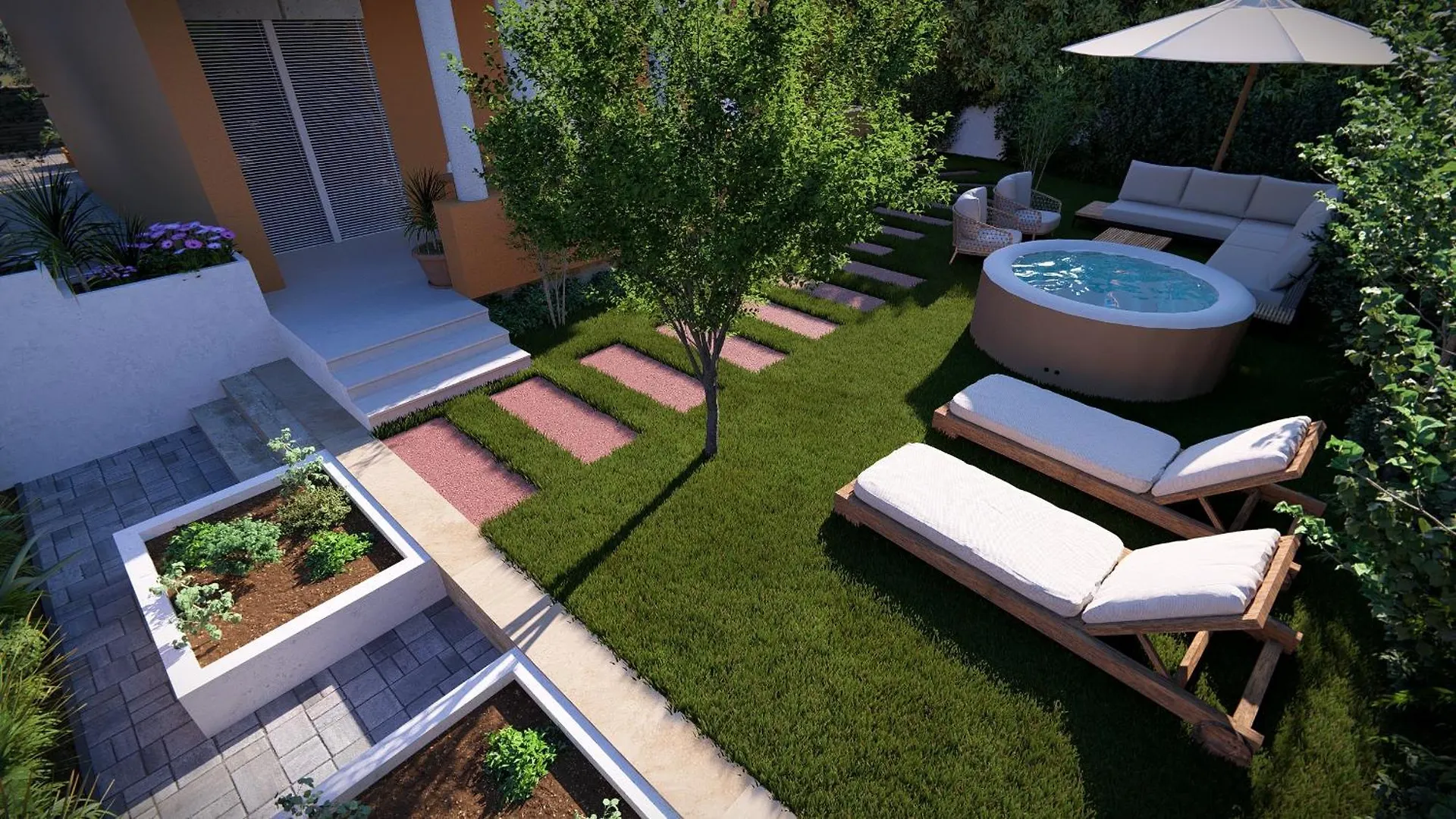 Luna Serene Garden Home - Jacuzzi & Gym Zadar